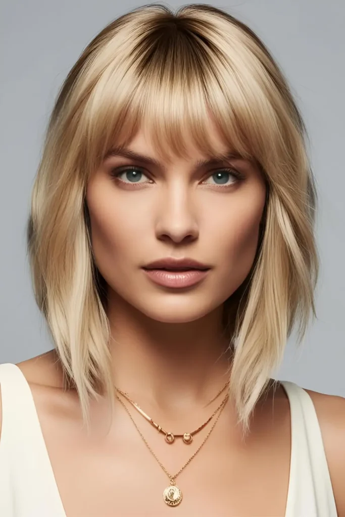 blonde-wolf-cut-with-bangs The Bangs Aren’t Always Flattering
