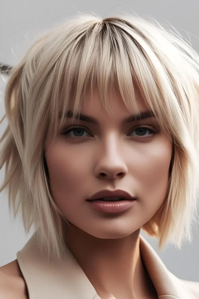 blonde-wolf-cut-with-bangs The Trend May Fade Quickly