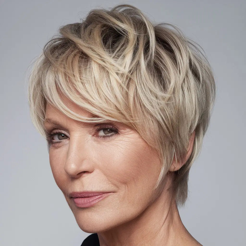  Layered Pixie Cut
