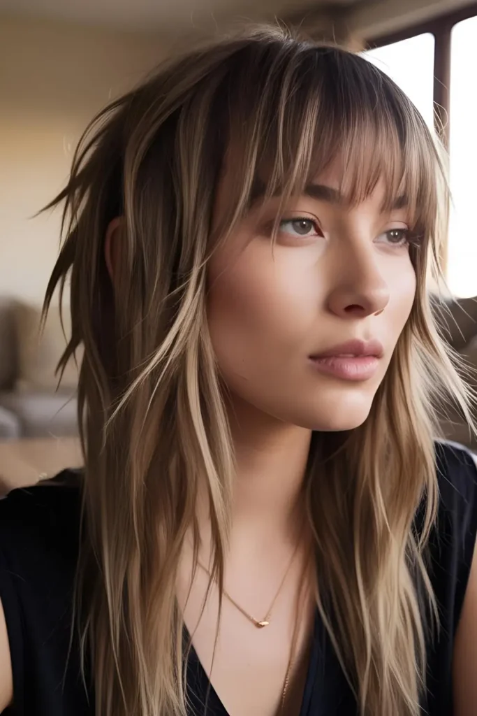 long-wolf-cuts-with-curtain-bangs    Not the Best Option for Busy Lifestyles