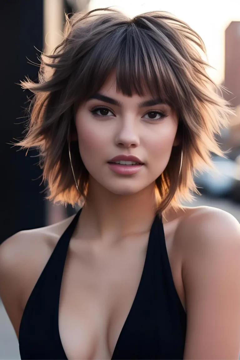 Classy Shaggy Wolf Cut With Bangs May Not Be Your Best Bet