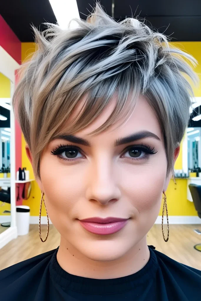 short-wolf-cut-with-curtain-bangs   Requires Frequent Touch-Ups
