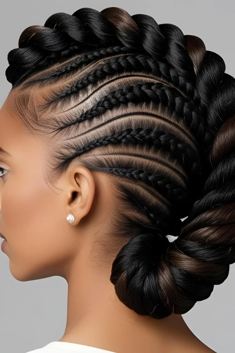 15 Twistiest Swirl Cornrows Trend