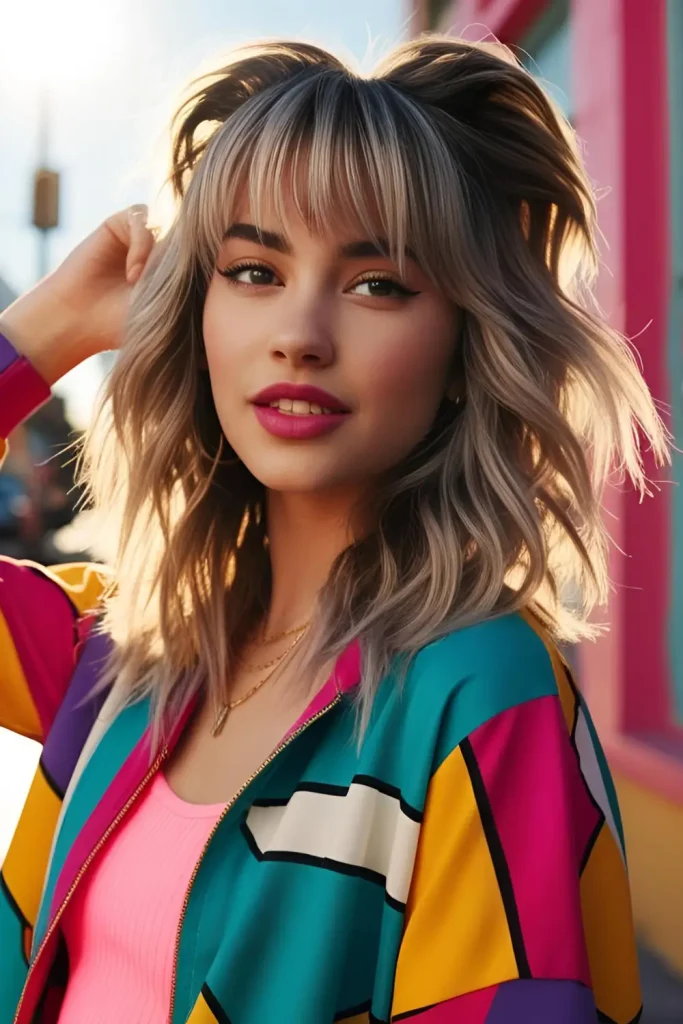 wavy-wolf-cut-with-bangs Not Suitable for Professional Environments