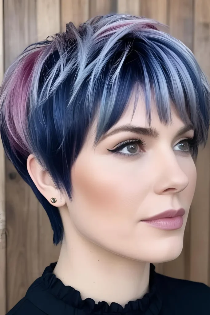 wolf-cut-with-colored-bangs Limited Styling Options