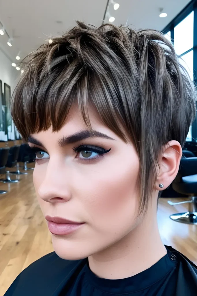 wolf-cut-with-curtain-bangs Time-Consuming to Maintain