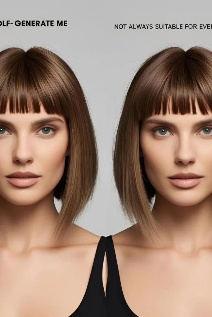   wolf-cut-without-bangs    Not Always Suitable for Every Face Shape