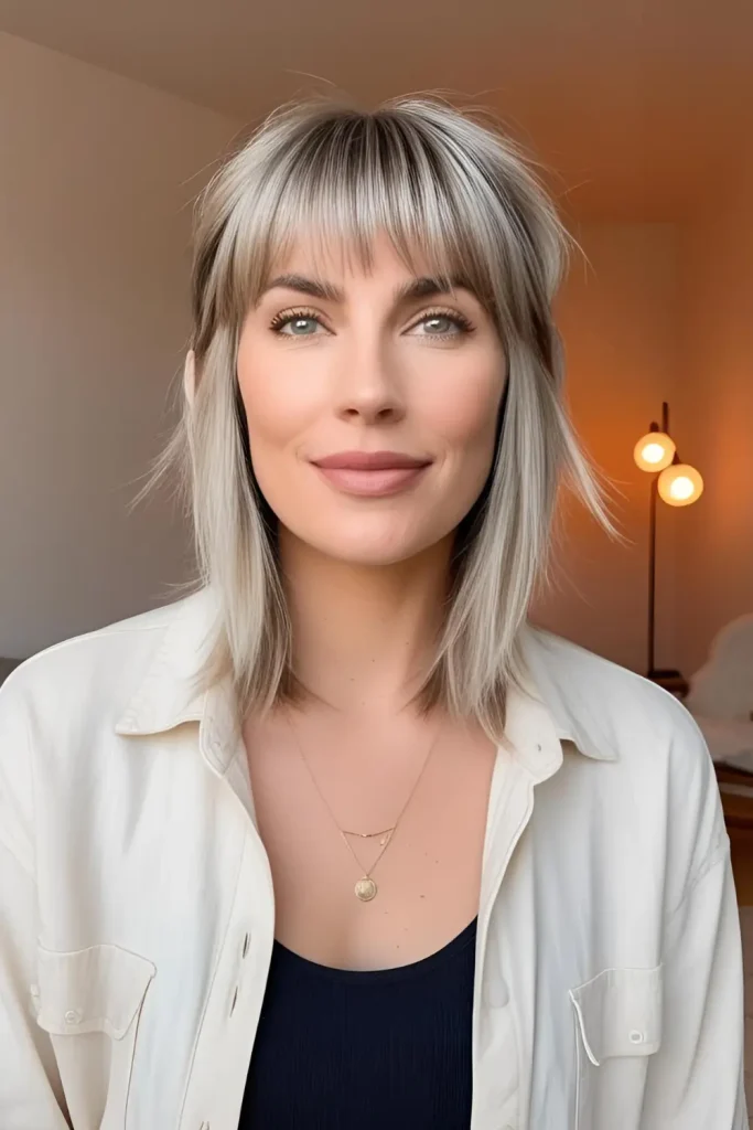  wolf-cut-without-bangs  Not as Trendy or Edgy Without the Bangs