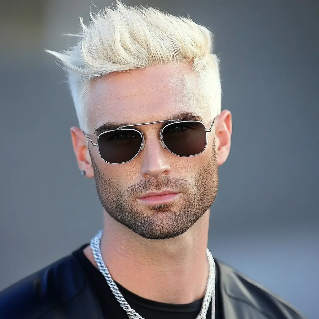 Adam Levine’s Platinum Blonde Phase