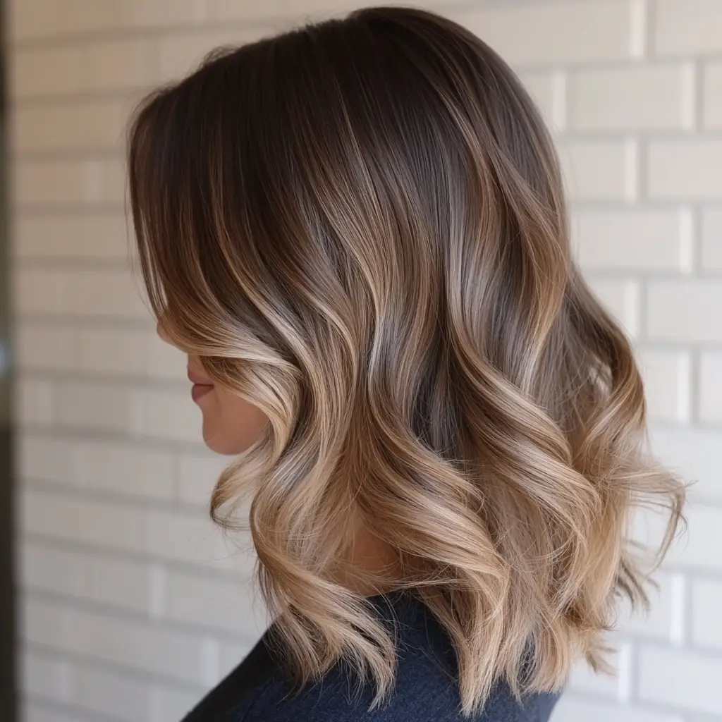 Beige Brown Ombre