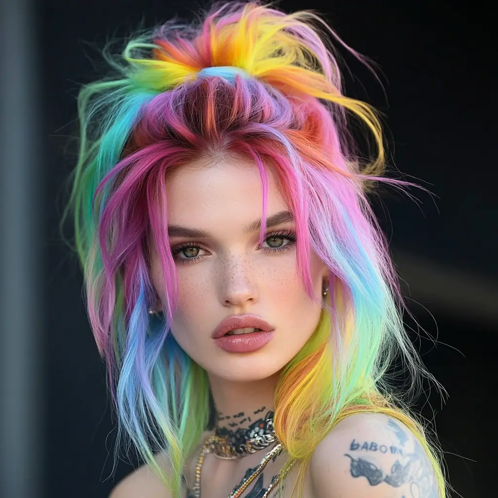 Bella Thorne’s Multicolor Mess