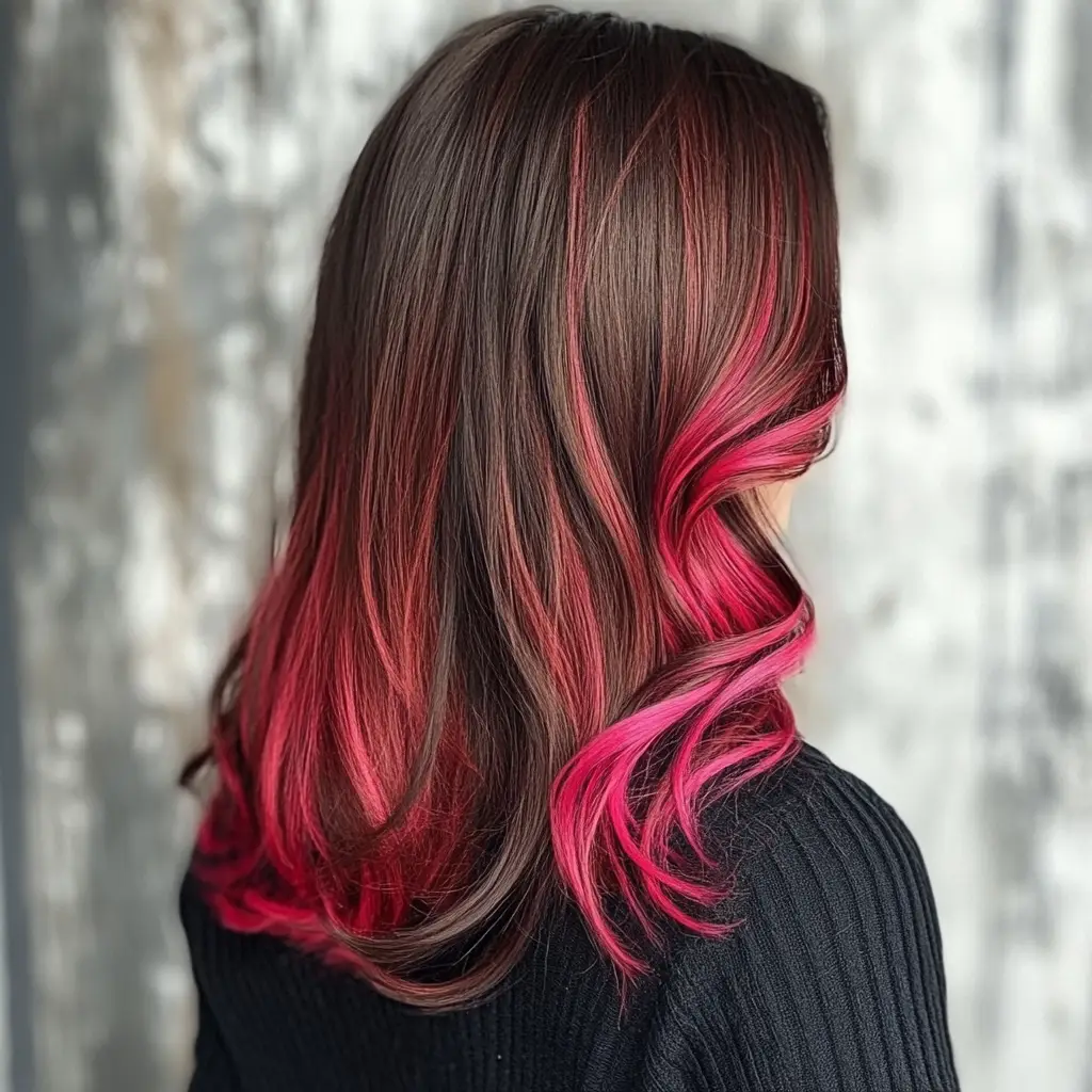 Cherry with Pink Peekaboo Highlights
