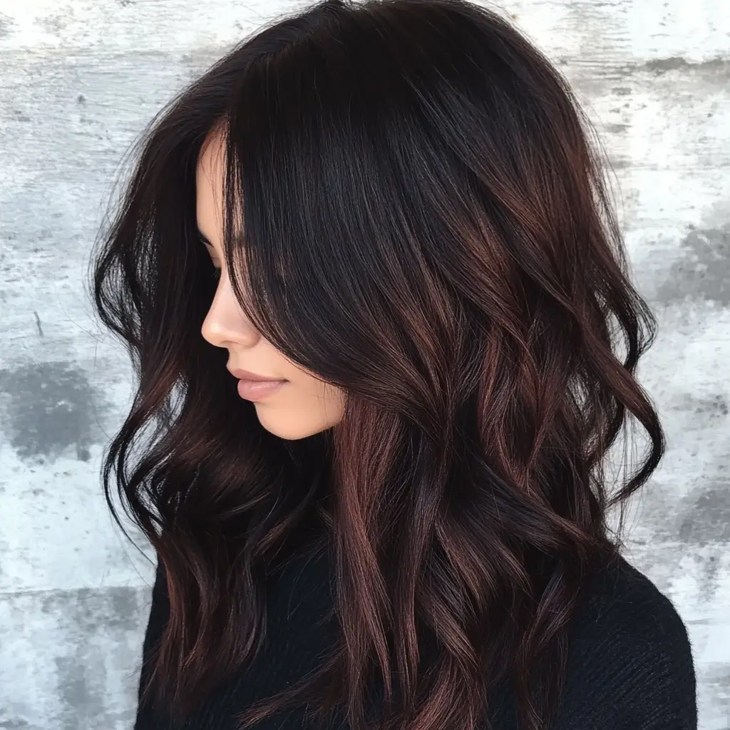 Dark Brown with Mahogany Undertones