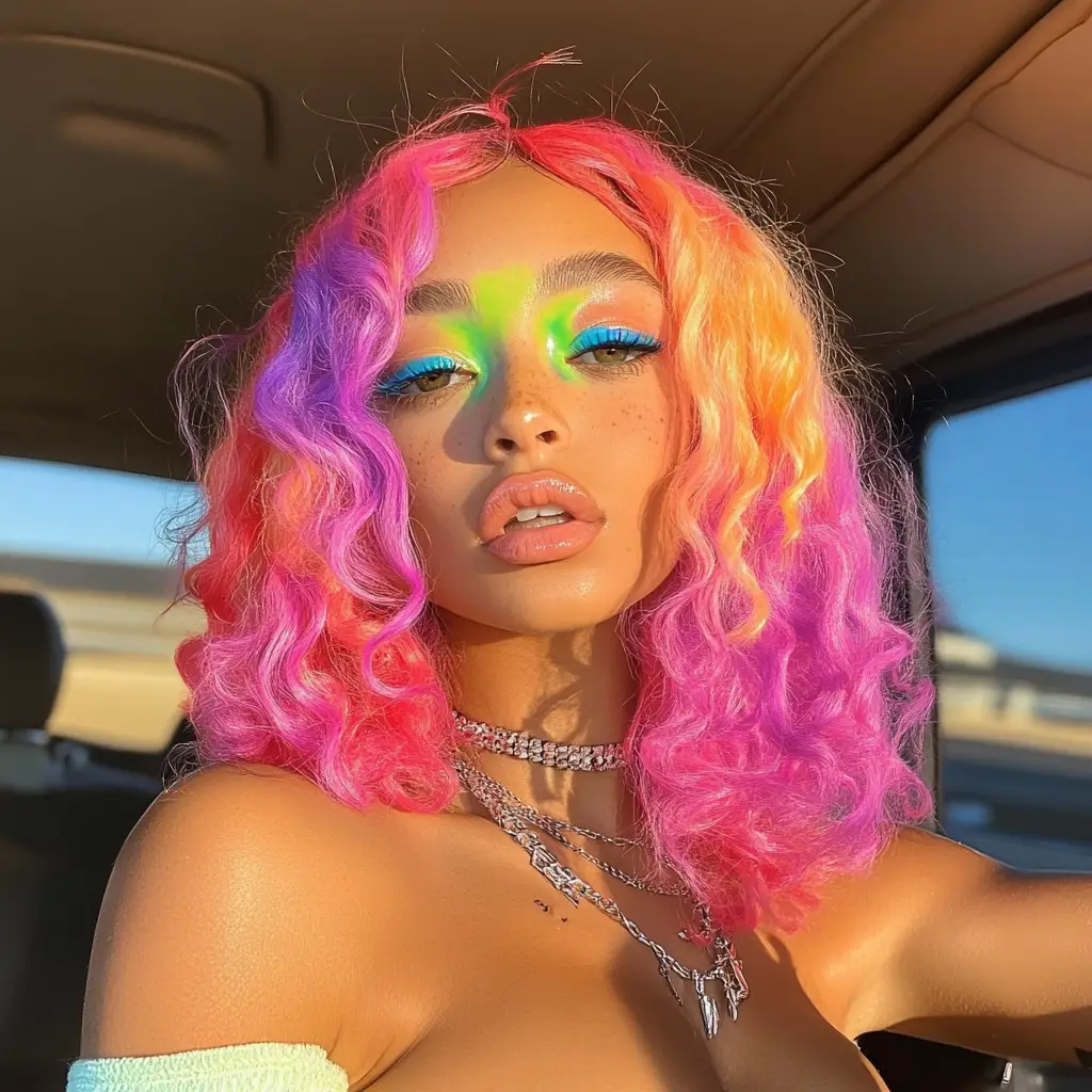Doja Cat’s Painted Scalp