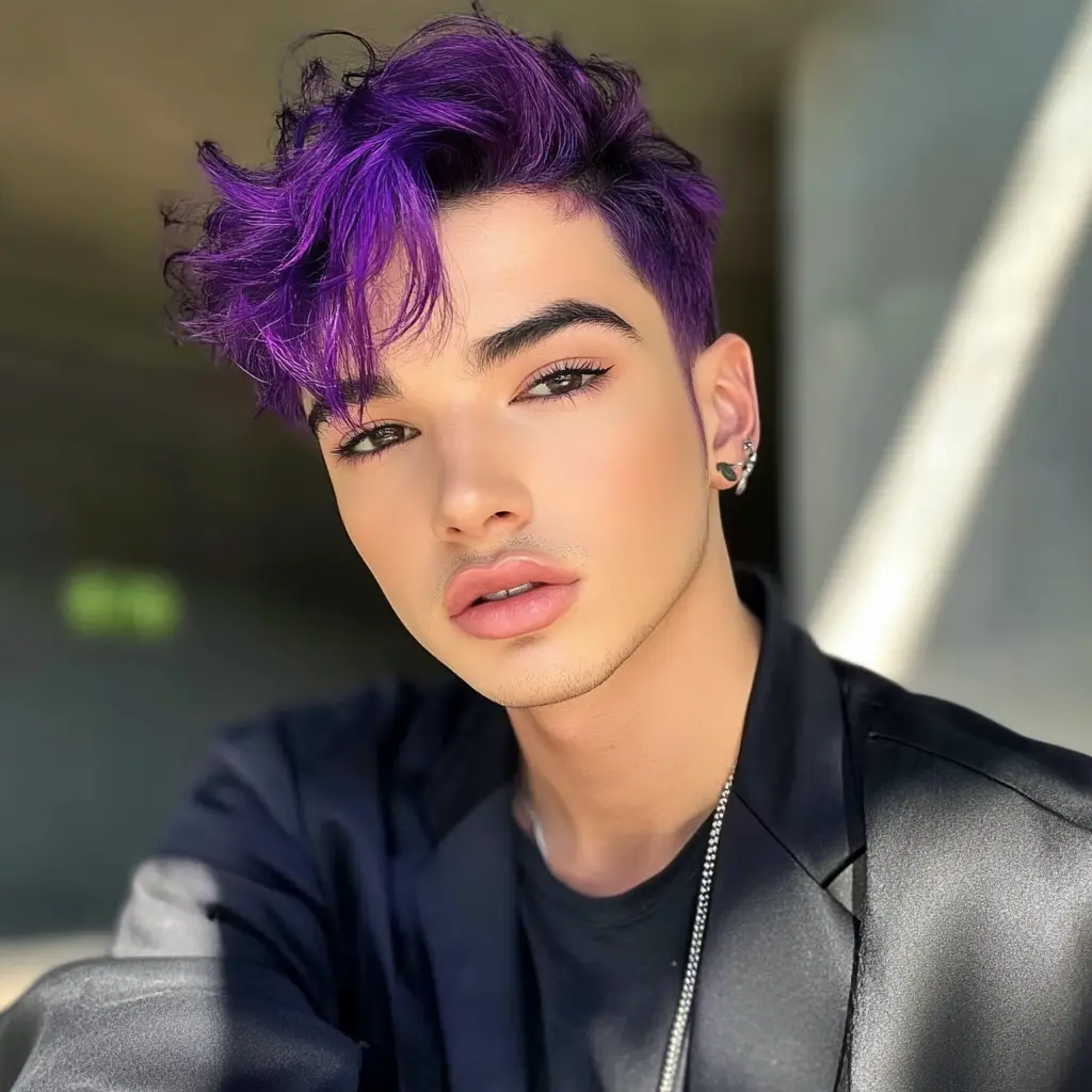  James Charles’ Half-Purple Buzz