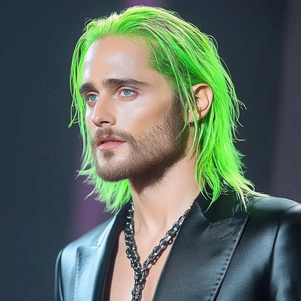 Jared Leto’s Neon Green Hair