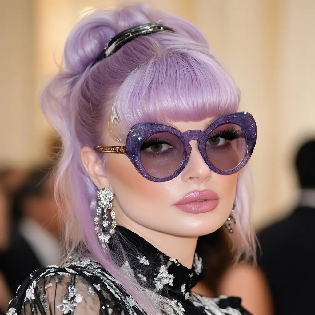 Kelly Osbourne’s Lavender Granny Hair
