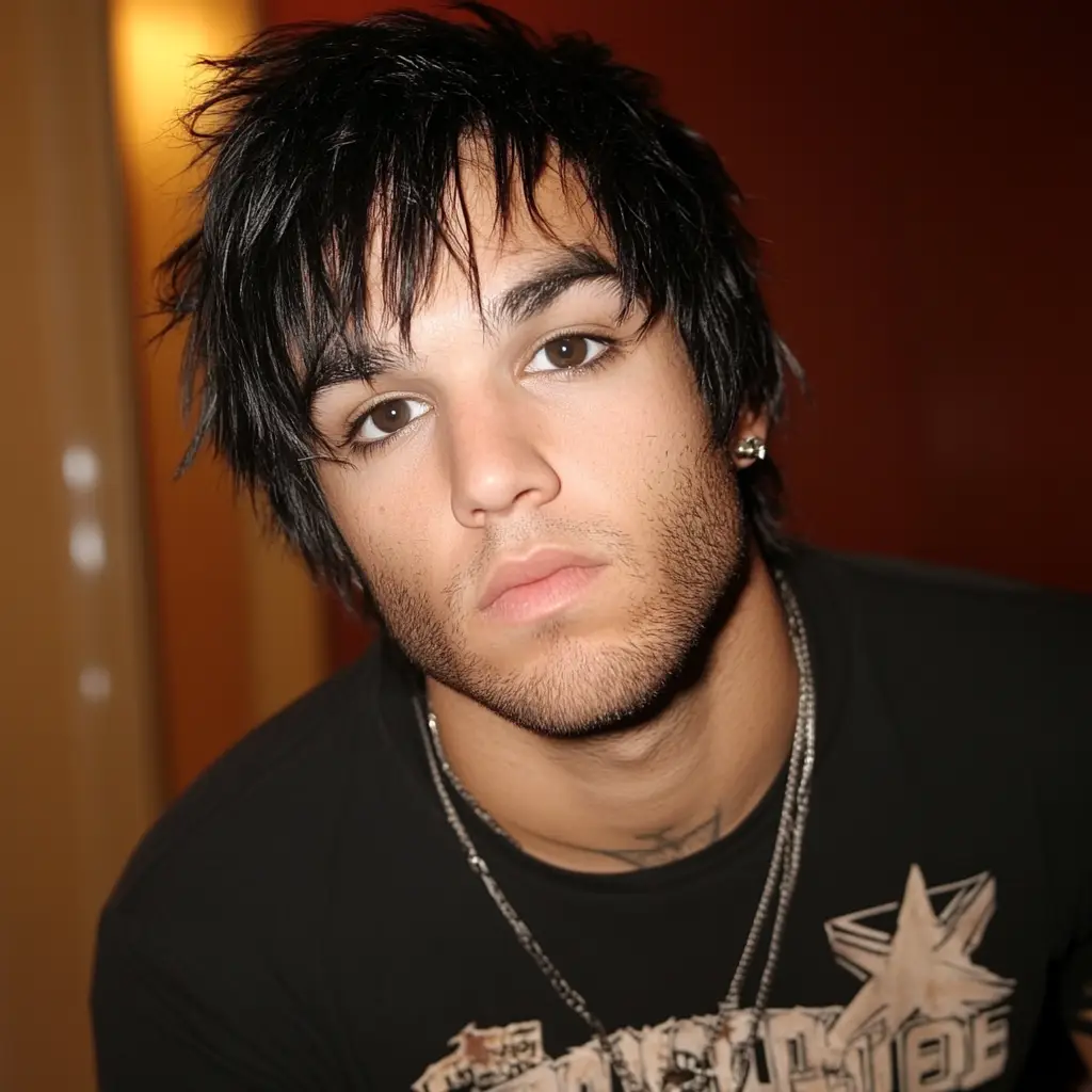 Pete Wentz’s Emo Black Bangs