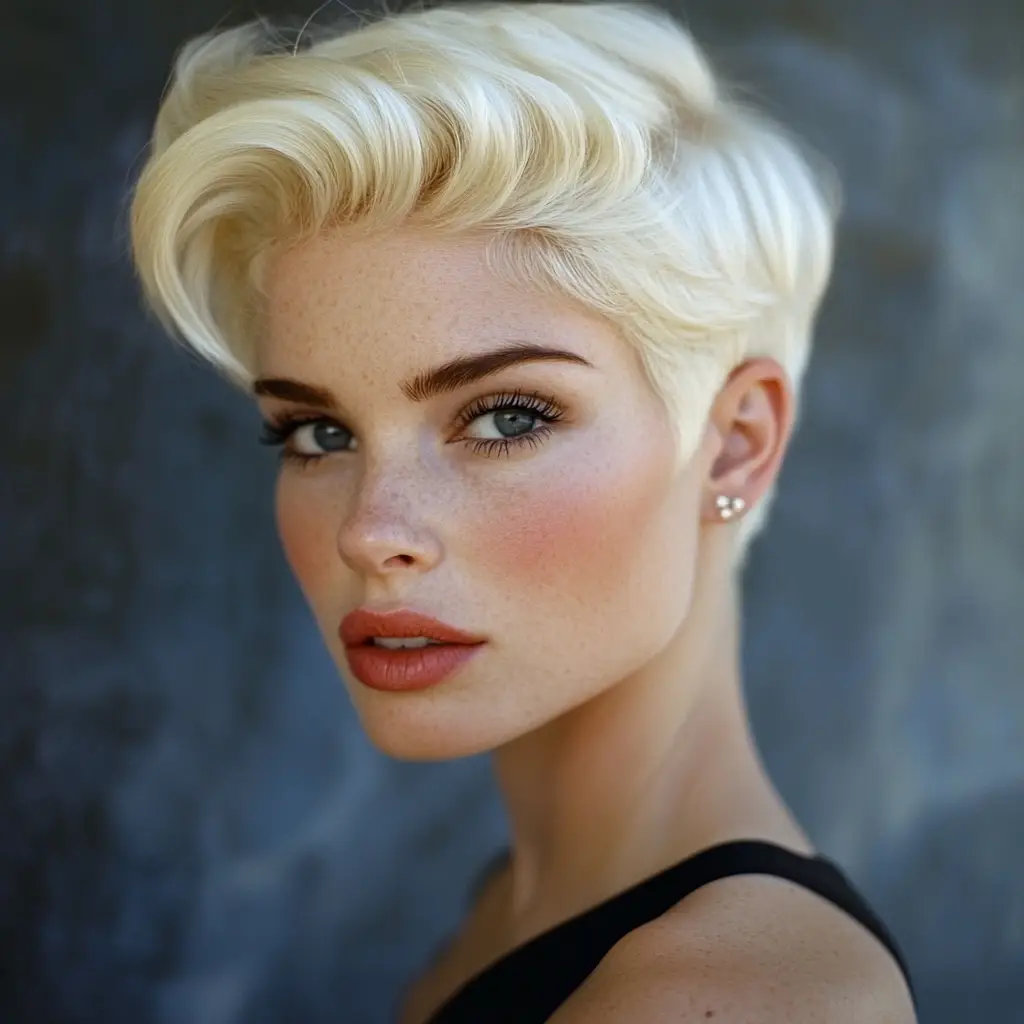 Platinum Blonde Pixie