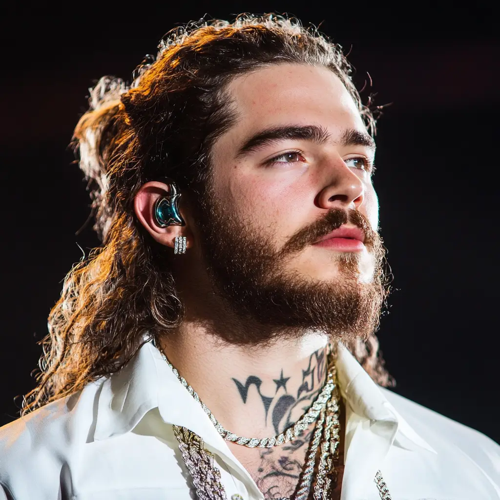 Post Malone’s Bleached Mullet