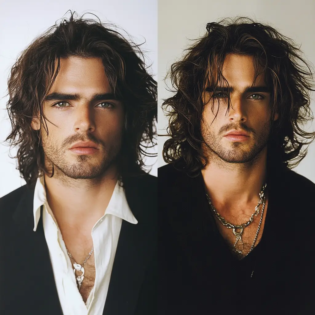 Russell Brand’s Messy Brunette Curls