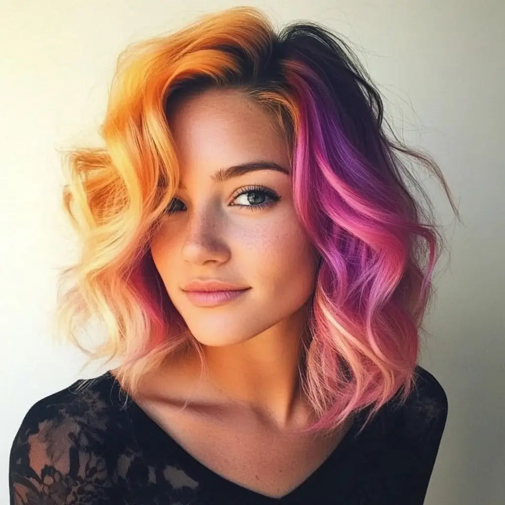 Sunset ombre on a bob