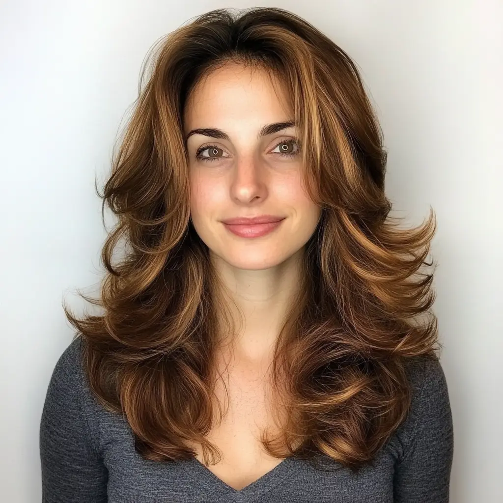 Tapered Layers with Loose Curls