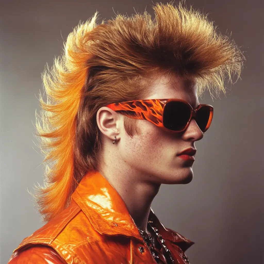 The Mullet with Flames