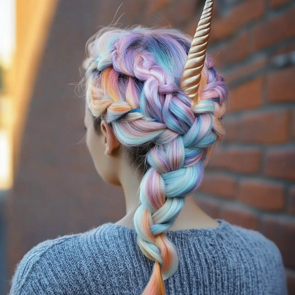 Unicorn Horn Braid