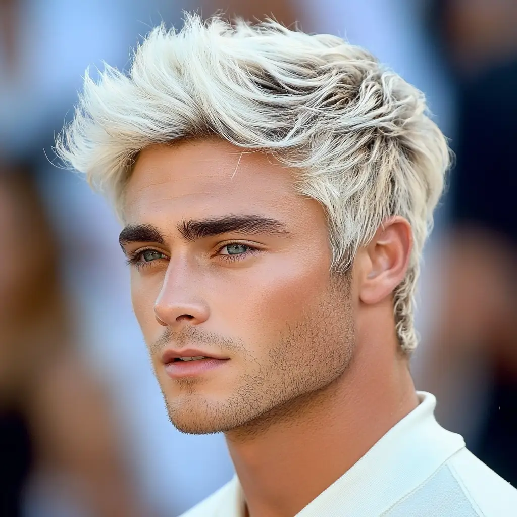 Zac Efron’s Bleached Fauxhawk