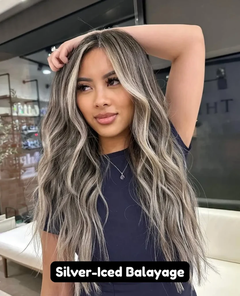 Silver-Iced Balayage