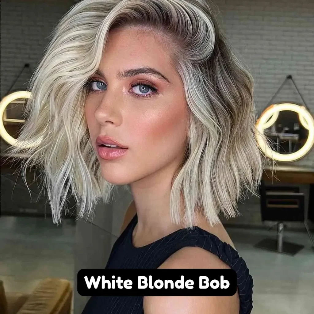 White Blonde Bob