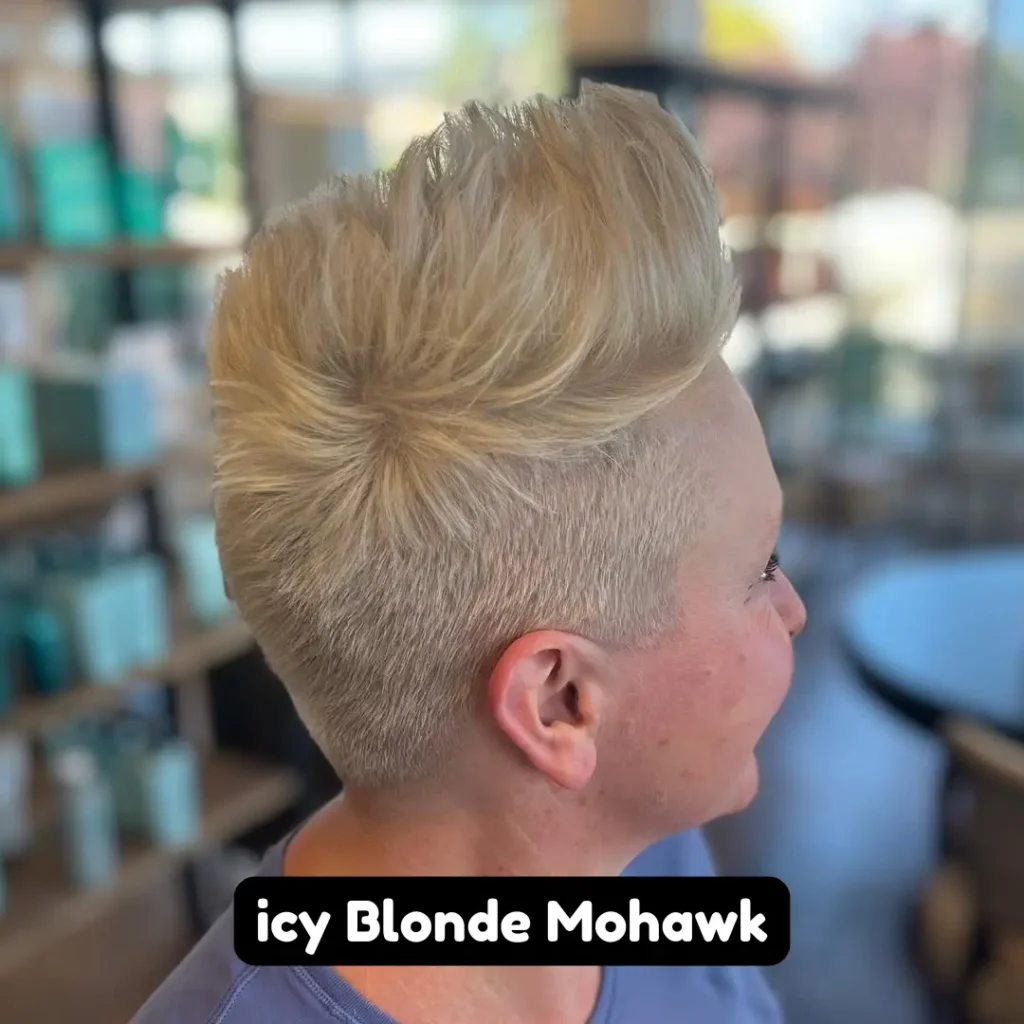Icy Blonde Mohawk