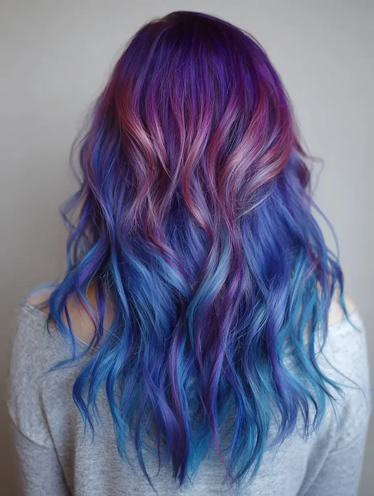 Blue and Purple Blend