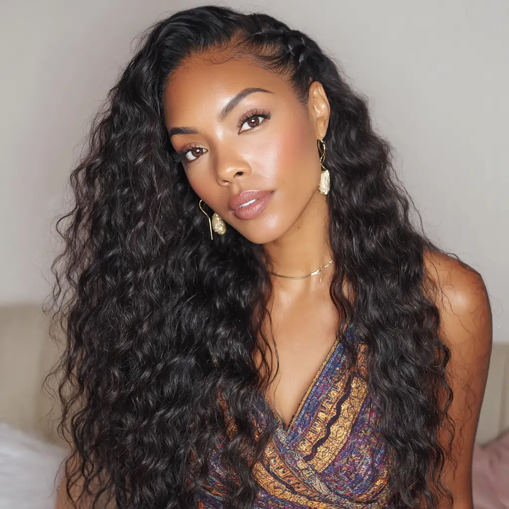 Braided Crown With Lace Frontal
