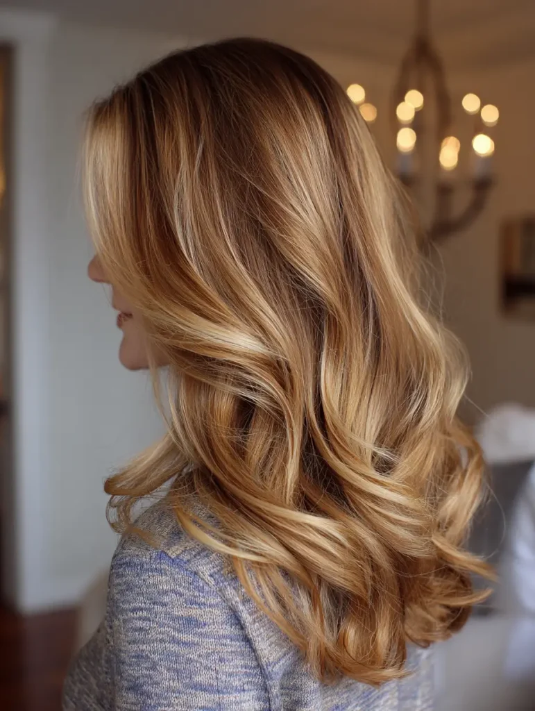 Brown Sugar Lowlights on Blonde