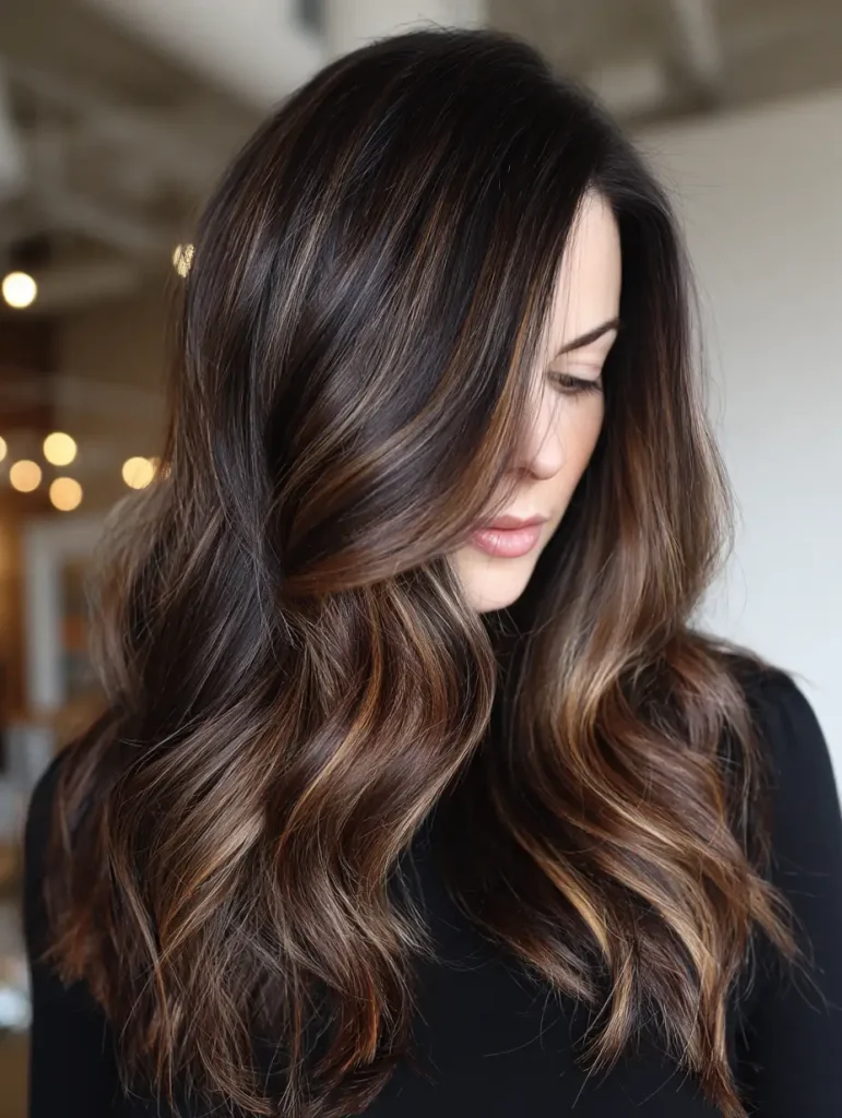 Brunette Balayage Waves