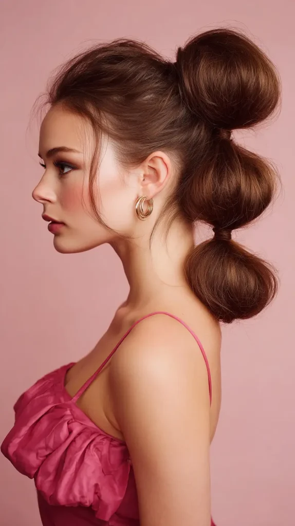 Classic Low Bun with Twists