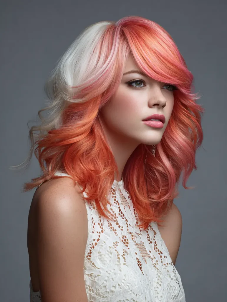 Coral Under Platinum