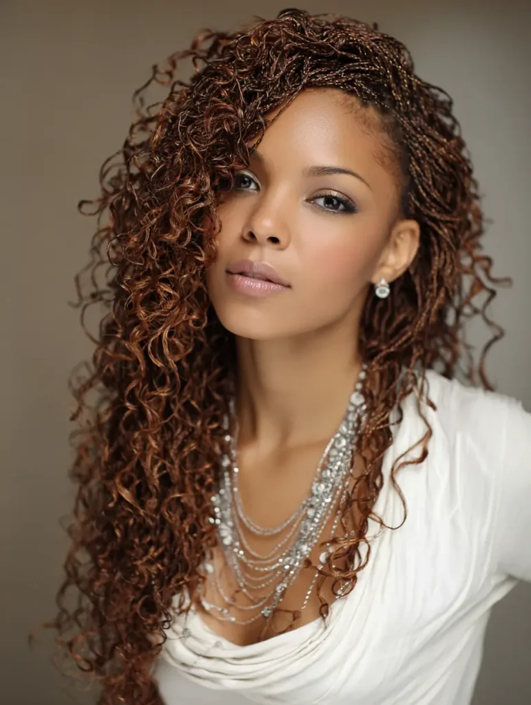 Curly Micro Braids