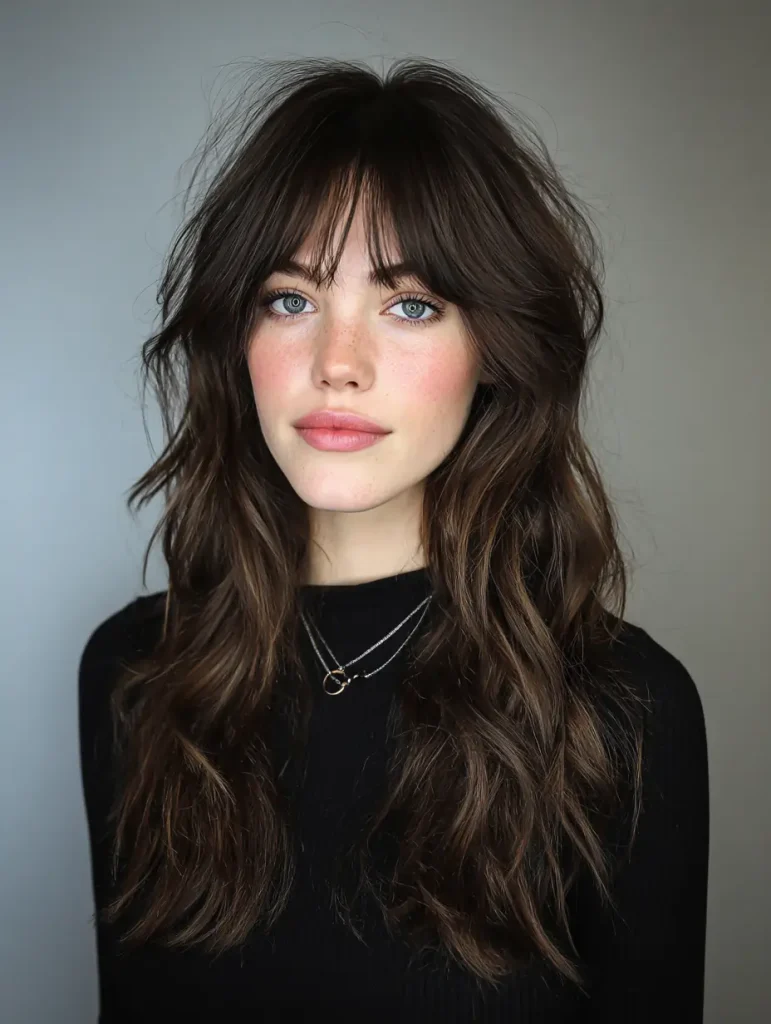 Curtain Bangs with Layers
