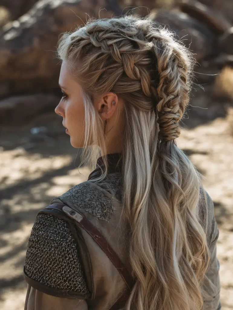 Half-Up Braided Ponytail