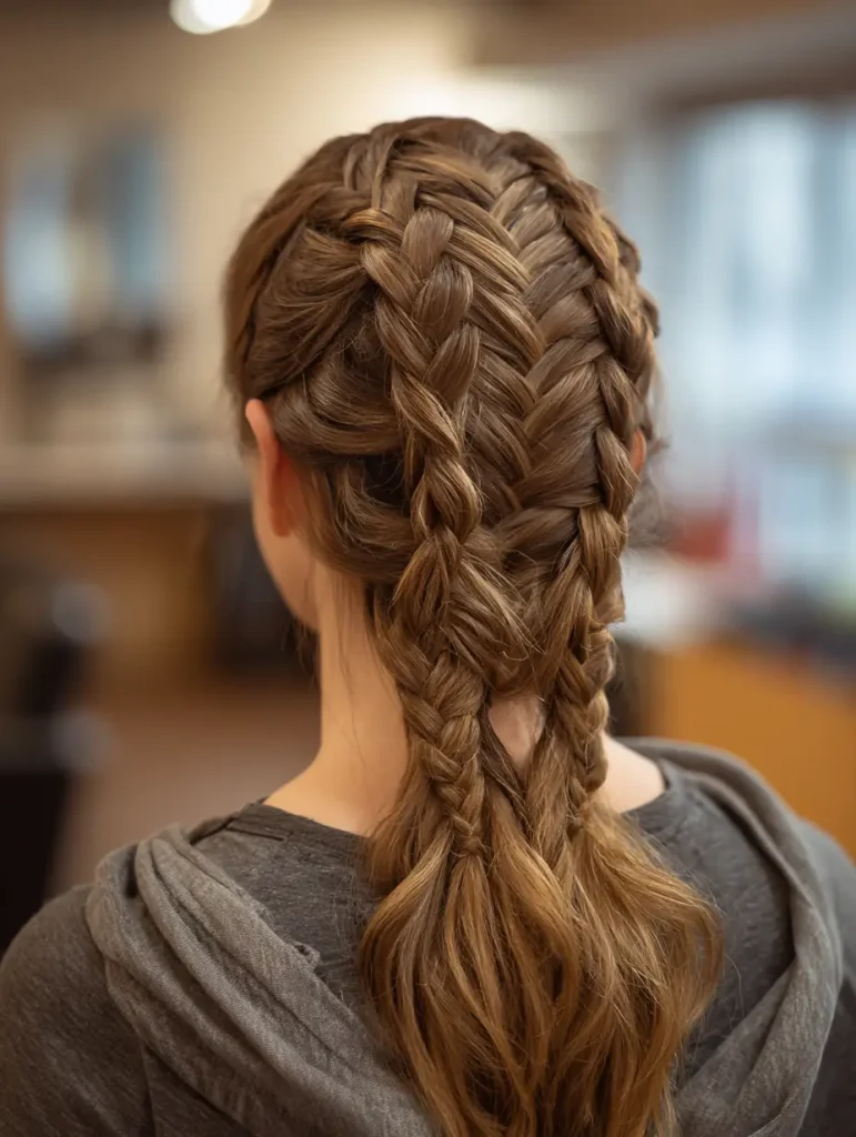 Hidden Braids in Layered Hair