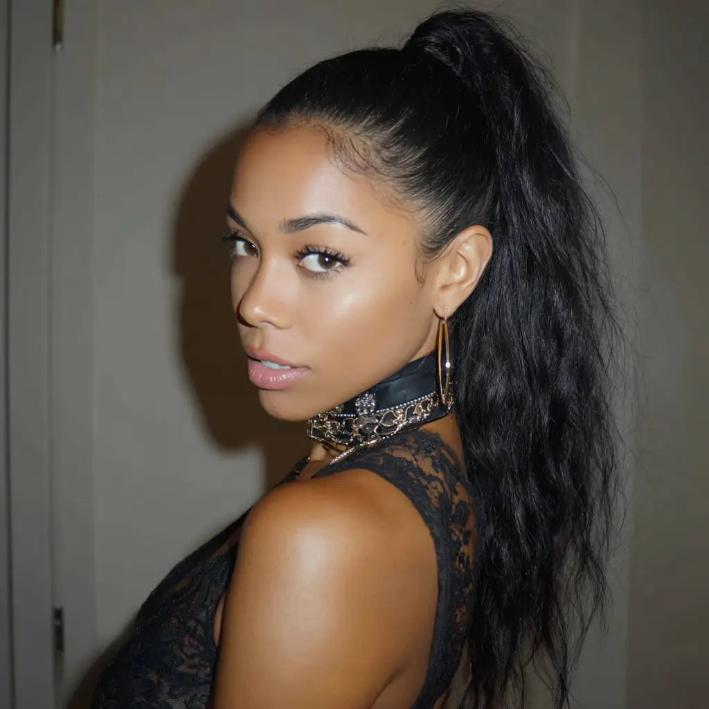 High Ponytail With Lace Frontal