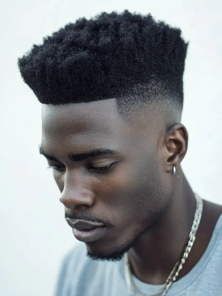 High Top Afro Fade