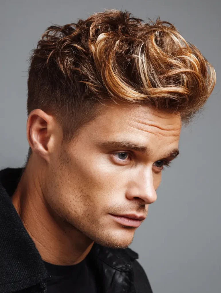 Honey Tones on Quiff Hairstyles