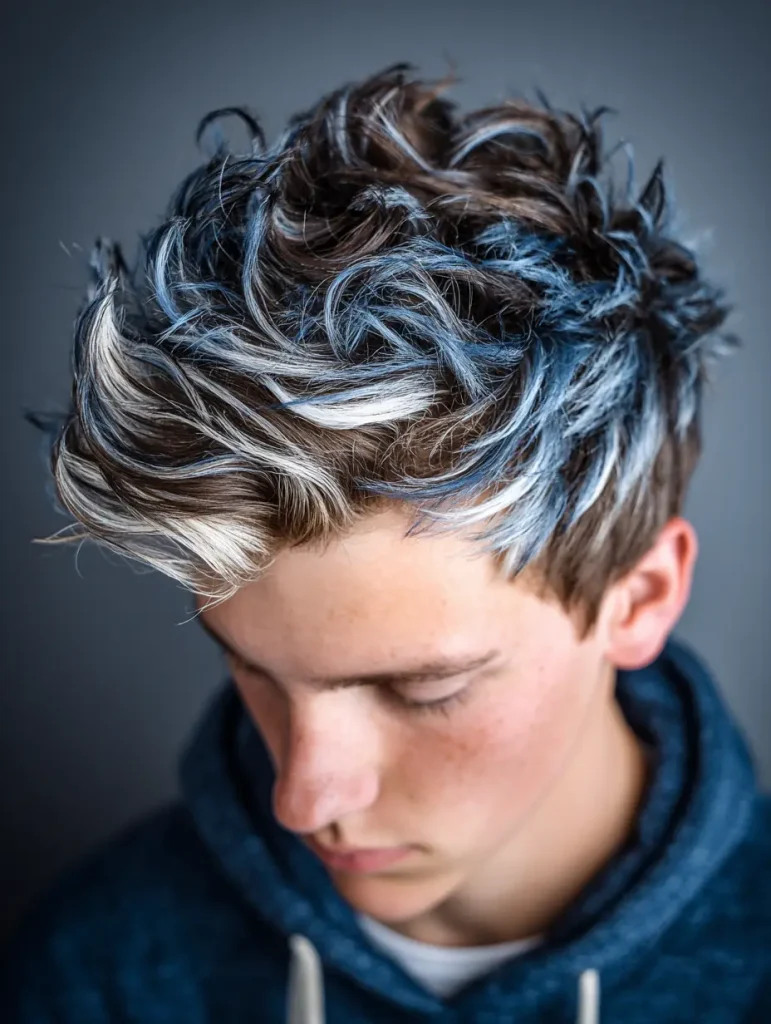 Icy Blue Accent Highlights