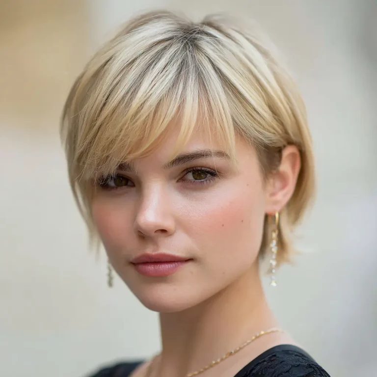 23 Short Haircuts for Chubby Face