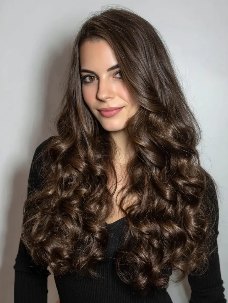 Long Brunette Curls