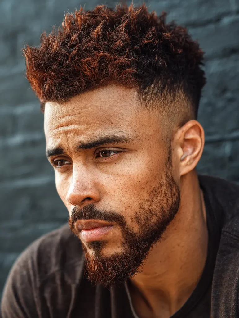 Mahogany Brown Wolf Cut